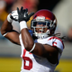 Josh Shaw of the University of Southern California Trojans celebrates after returning a blocked punt for a touchdown against the California Golden Bears on Nov. 9, 2013, at California Memorial Stadium in Berkeley, Calif.
Thearon W. Henderson/Getty Images